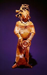 Figurine, from Campeche, Jaina style, Late Classic by Mayan